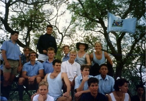 Mark supporting at 1992 swimming gala (not swimming lol :)), we were upper 6th by now