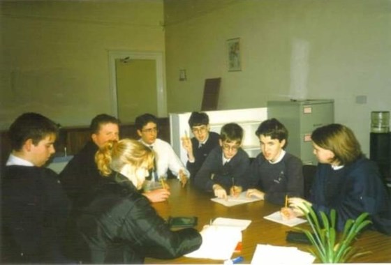 Young Enterprise circa 1996 (I think). We look busy, which is entirely posed for the camera!