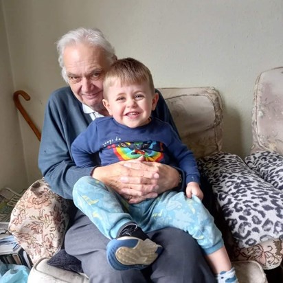 George & Grandson Oscar