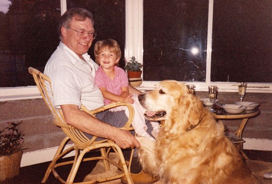 Dad, Nicola and Sandy circa 1987