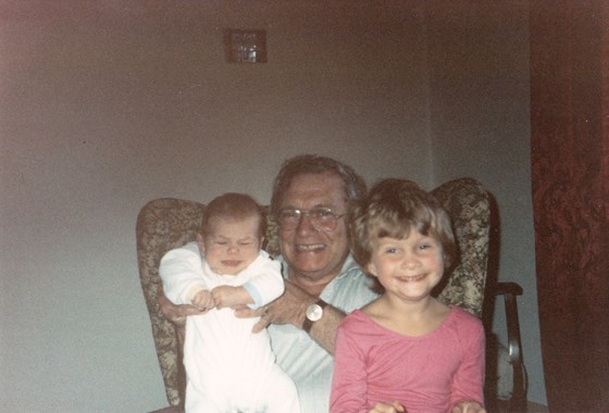 Dad, Nicola and Scott circa 1987