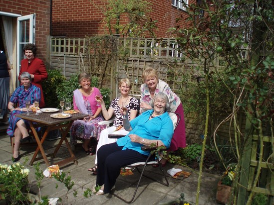 Party in Sue's garden July 2010