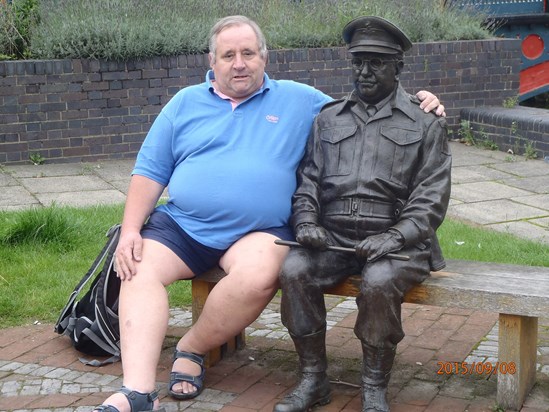 Thetford. Sharing a moment with Captain Mainwaring