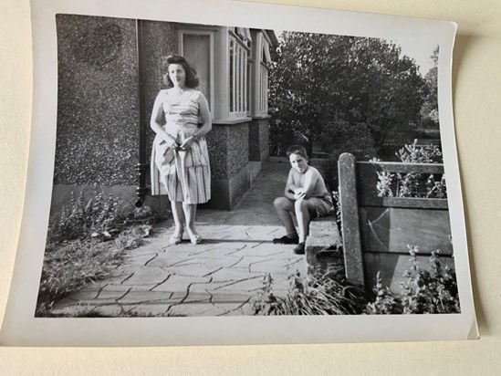 Tony and his mum in South Woodham Ferris