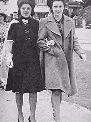 Geraldine With Friend circa 1938-39