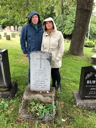 Gaynor and Derek visiting You and Dad September 2019