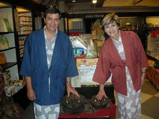 Johan and Santie in Kobe in 2007