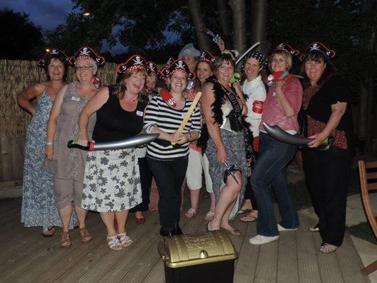 Whatever we did with Sian, it was always fun. Here is Pirate Sian at my hen night. She made a great pirate. She made a great anything. I’ll miss our silly chats x