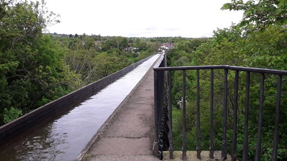 Pontcysyllte Aqueduct, 126 ft above the River Dee