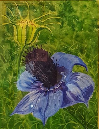 Blue Flower by Nancy