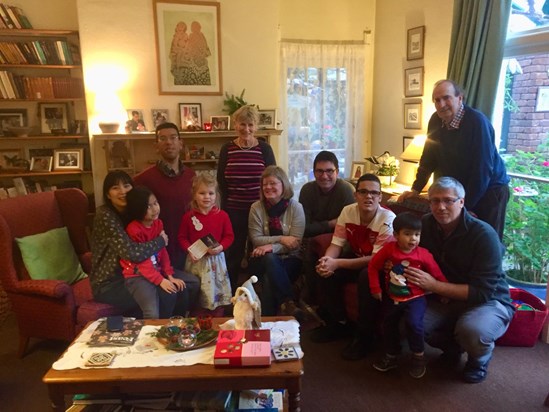 A Christmas family gathering in 2018