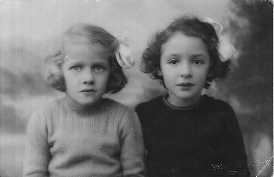 Jill and Mary portrait, early 1940s