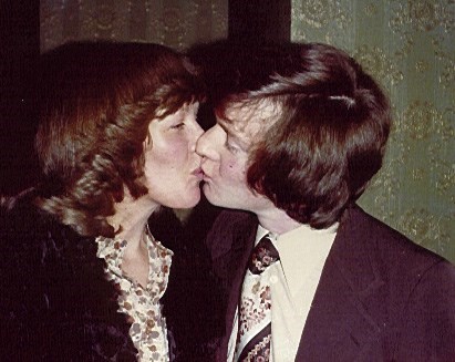 Jill and Rick - wedding day at Brentwood Registry Office, 3 March 1978