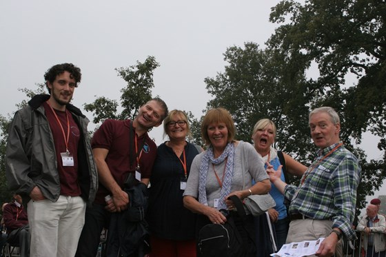 Alex, Jim, Sue, Jill, Kate and Rick - part of the Bird family on a pilgrimage to Arnhem, Holland - 2014