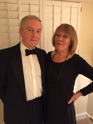 Rick and Jill, celebrating New Year's Eve 2015-2016 in Salcombe