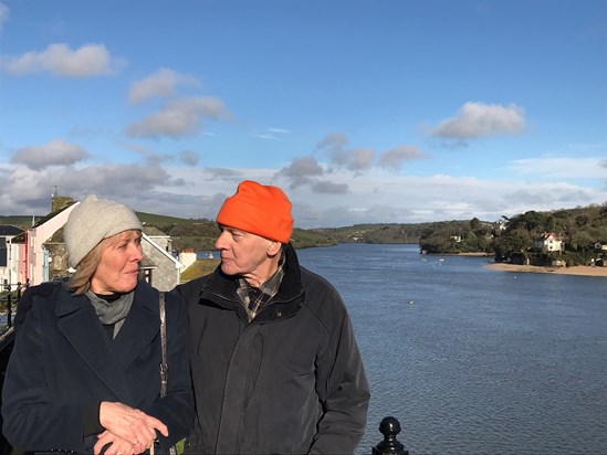 Jill and Rick in Salcombe on their 40th Wedding Anniversary - 2018