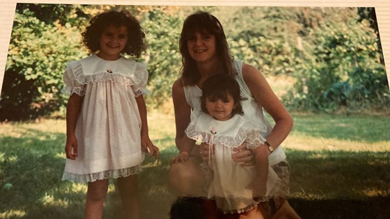 Lucy & Hannah in matching dresses 