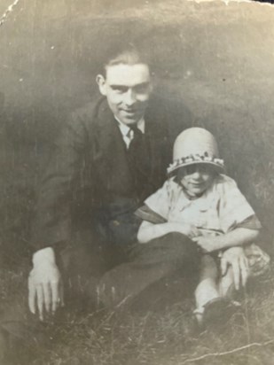 15EFBF46 5950 4B04 B92F 8F51D2DC4231 Age 6 with her father Charles 