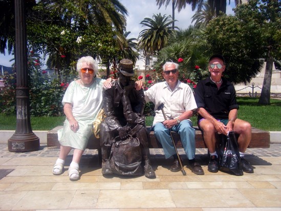 The three amigos. Cartagena mum, dad and Kenny 