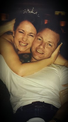rich and me on my wedding day 20.03.2005 the very moment I found out he was going to be a dad xx