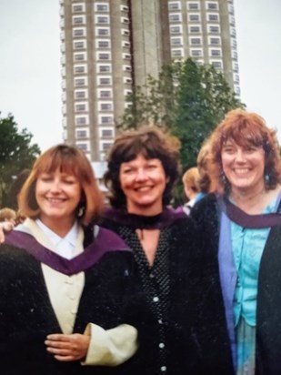 Rosemary, Jan and Jane Loughborough 1996