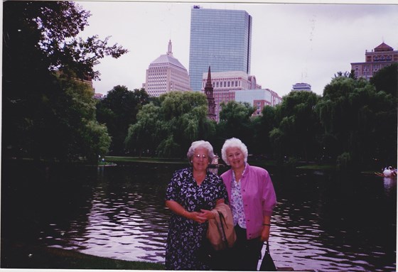 Jean and Pat in Boston, USA 1993