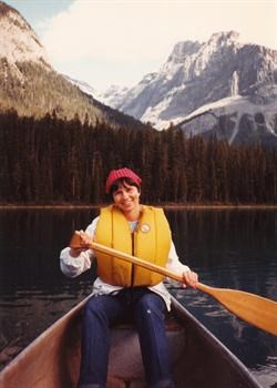Canoeing on Emerald Lake, British Columbia, 1982