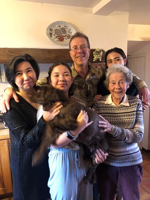 Joy and Mark's family on Christmas Day 2021