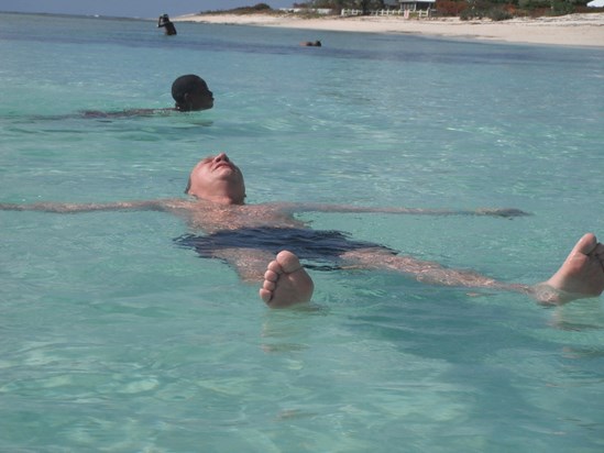 floating in Grand Turk, 2010