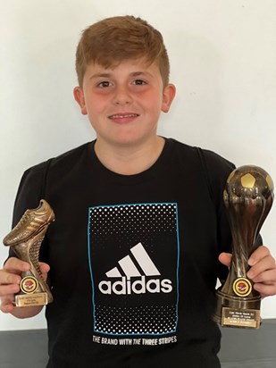 You would be so proud of our little boy Dad. He’s a fantastic goalkeeper and was voted Players Player this year at his presentation. We are so proud of him, and so sad that you’ve missed his achievements. Miss you every day xxx