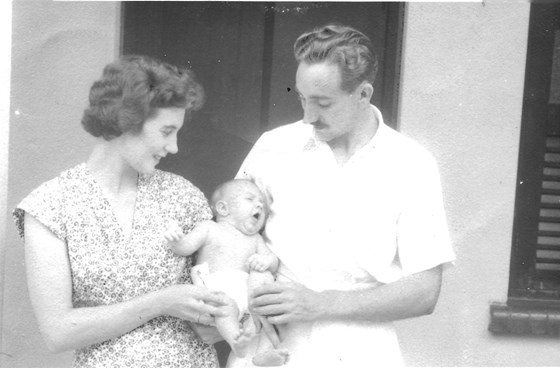 Ken and Mabel with Ian, Singapore