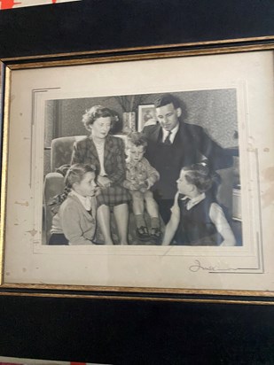 Family group in Barns St Ayr 1953