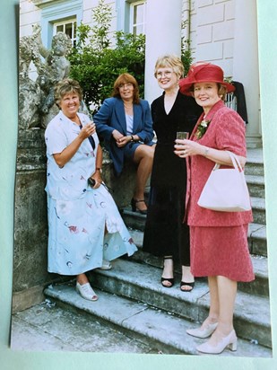 Elizabeth with Stephanie Hamilton and Jill at Barney Hamilton’s wedding 1999IMG 2778