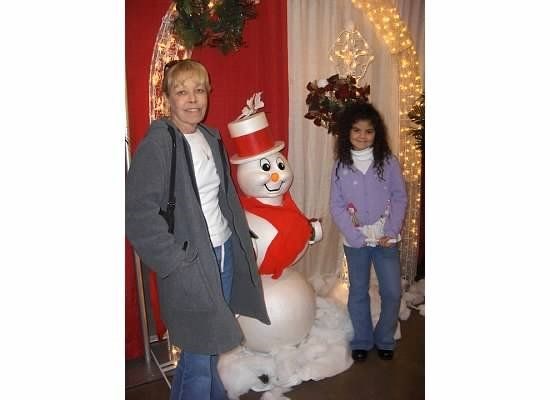 Mom,Gabrielle, and Frosty
