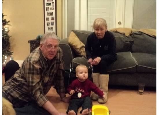 Will with Grandmom and Papa