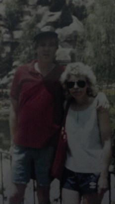 Mom and Dad in Disneyworld 1987
