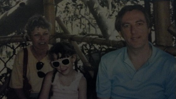 Mom, Dad, Samantha- Disneyworld 1987
