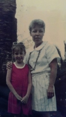 Samantha and Mom, Disneyworld 1987