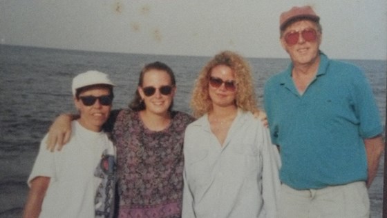 Mom, Samantha, Stef, Dad- Rehoboth Beach early 1990's