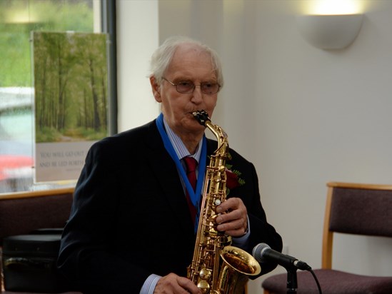 Playing at his wedding in 2016