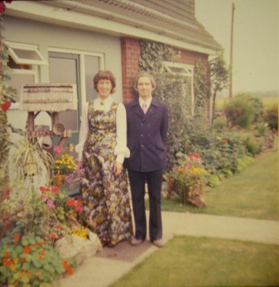 David and Beryl at home in 1975
