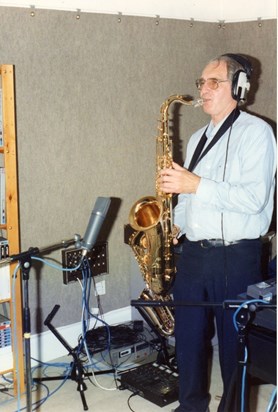 Recording Praise Him On The Saxophone in 1993