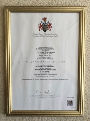 Postgraduate Certificate in Philosophy 2014