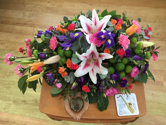David’s funeral flowers