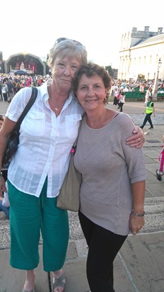 Patsy and Christine at a Greenwich festival concert in 2017