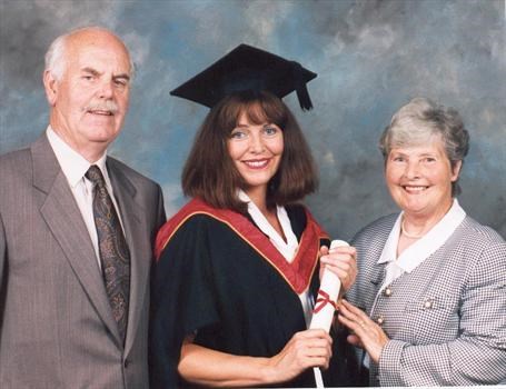 MBA graduation with Roy and Barbara
