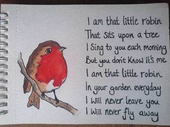 Robin poem by grandchildren