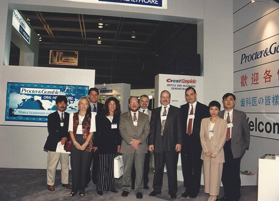 Bob at FDI meeting in Hong Kong in 1995, after launching Crest in China - thanks Bill for the photo