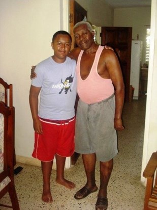 Raheem with Granddad 2008