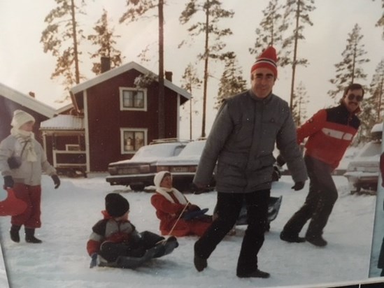 Christmas Day in Sweden mid 80's